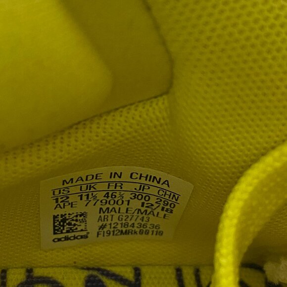 ADIDAS MARQUEE BOOST LOW LAKERS BASKETBALL SHOES Size US 12 Mens Yellow A0101 - Picture 7 of 7